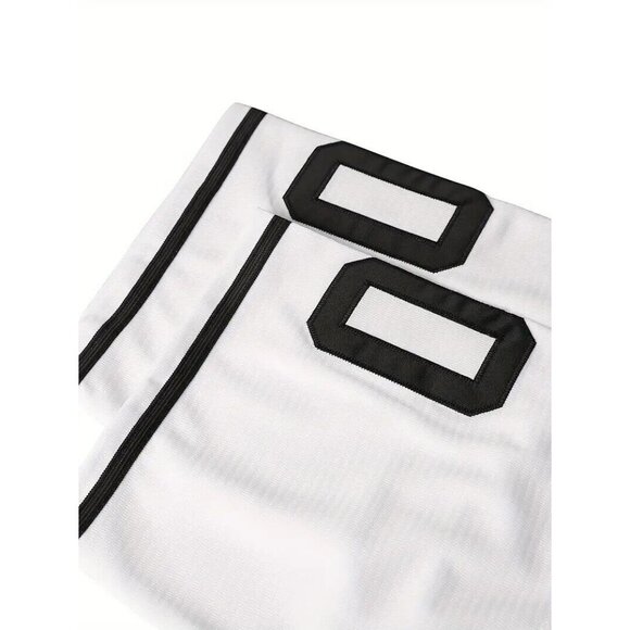 Sandlot Baseball Jersey Benny The Jet Rodriguez #30 White Stitched - Picture 7 of 8